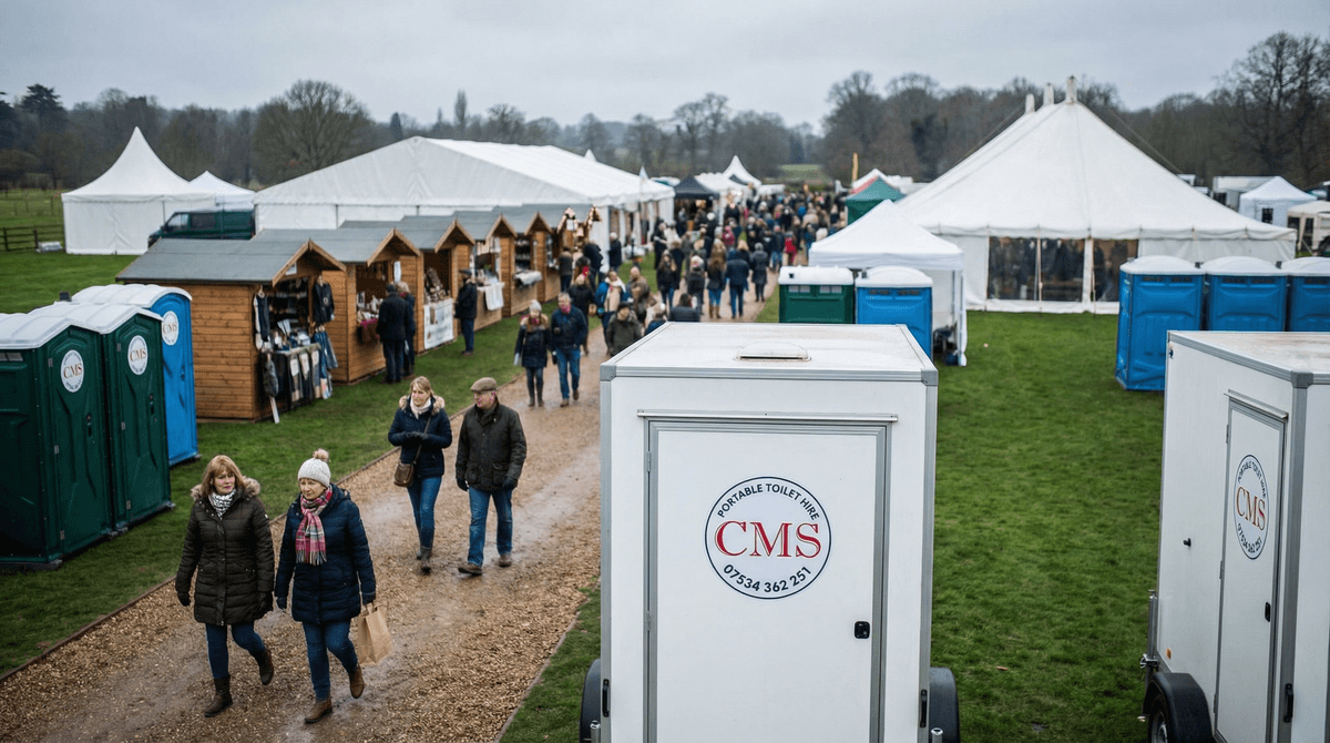 Portable Toilet Hire for Christmas Markets and Winter Events